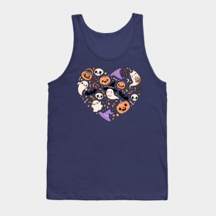 Cute halloween heart shape Tank Top